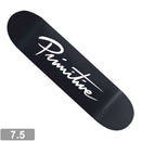 PRIMITIVE NUEVO SCRIPT DECK WHITE / BLACK 7.5 【 プリミティブ ヌエヴォ スクリプト ブラック ホワイト デッキ 】