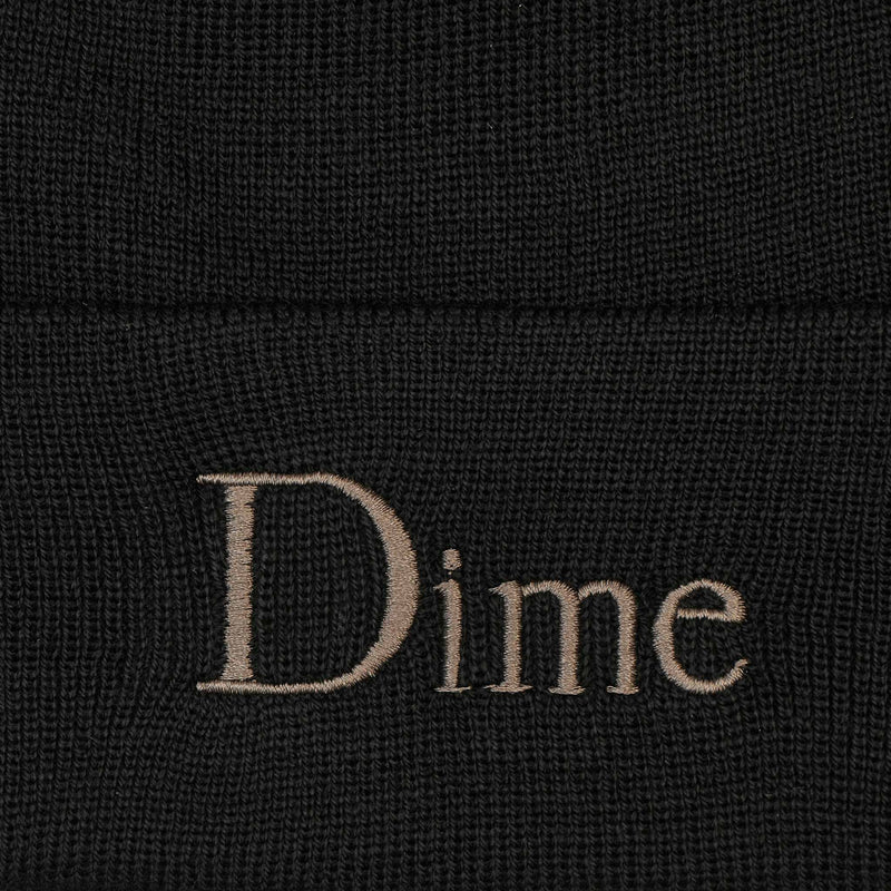 DIME CLASSIC WOOL FOLD BEANIE BLACK 【 ダイム クラシック ウール フォールド ビーニー ブラック 】