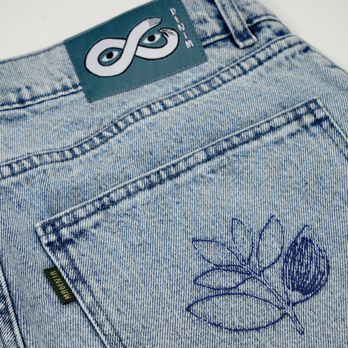 MAGENTA OG DENIM LONG SHORTS WASHED【 マゼンタ OG デニム ロング