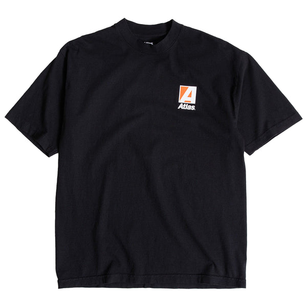 ATLAS SPORTS A T-SHIRTS BLACK 【 アトラス スポーツ A Tシャツ ブラック 】