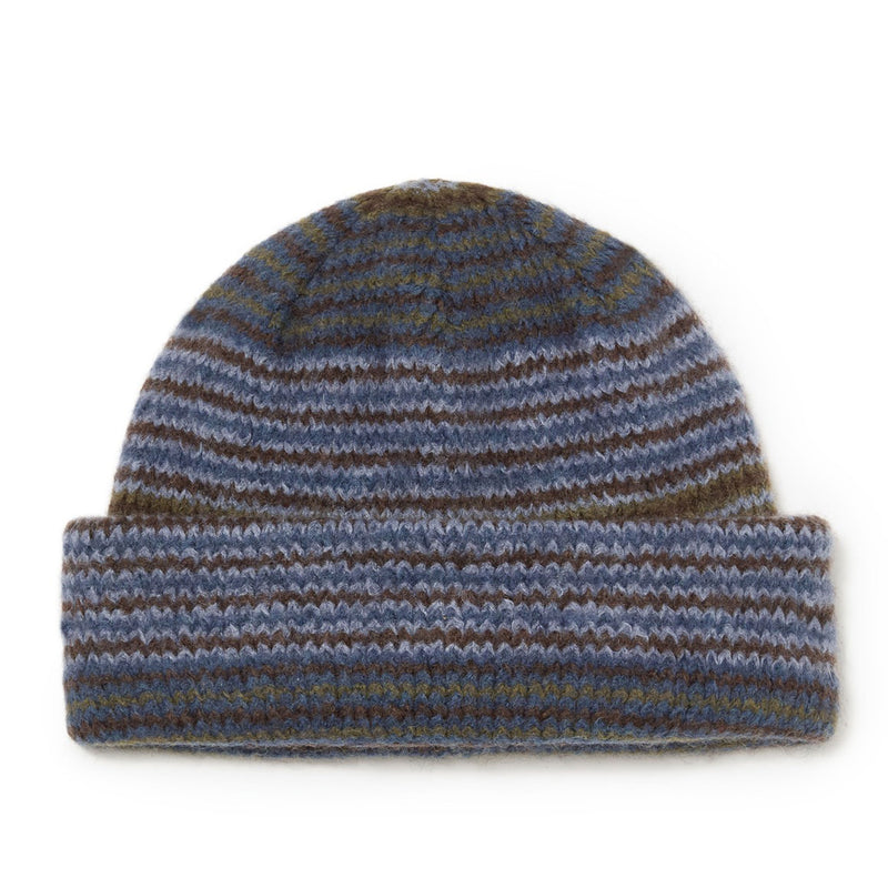 POLAR SKATE CO. GEORGE BEANIE BLUE GREEN STRIPE【 ポーラー ジョージ ビーニー ブルー グリーン ストライプ 】