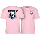 POWELL-PERALTA BONES RIPPER PINK YOUTH T-SHIRTS  【 子供用 パウエル ボーンズ リッパー Tシャツ ピンク キッズ 】
