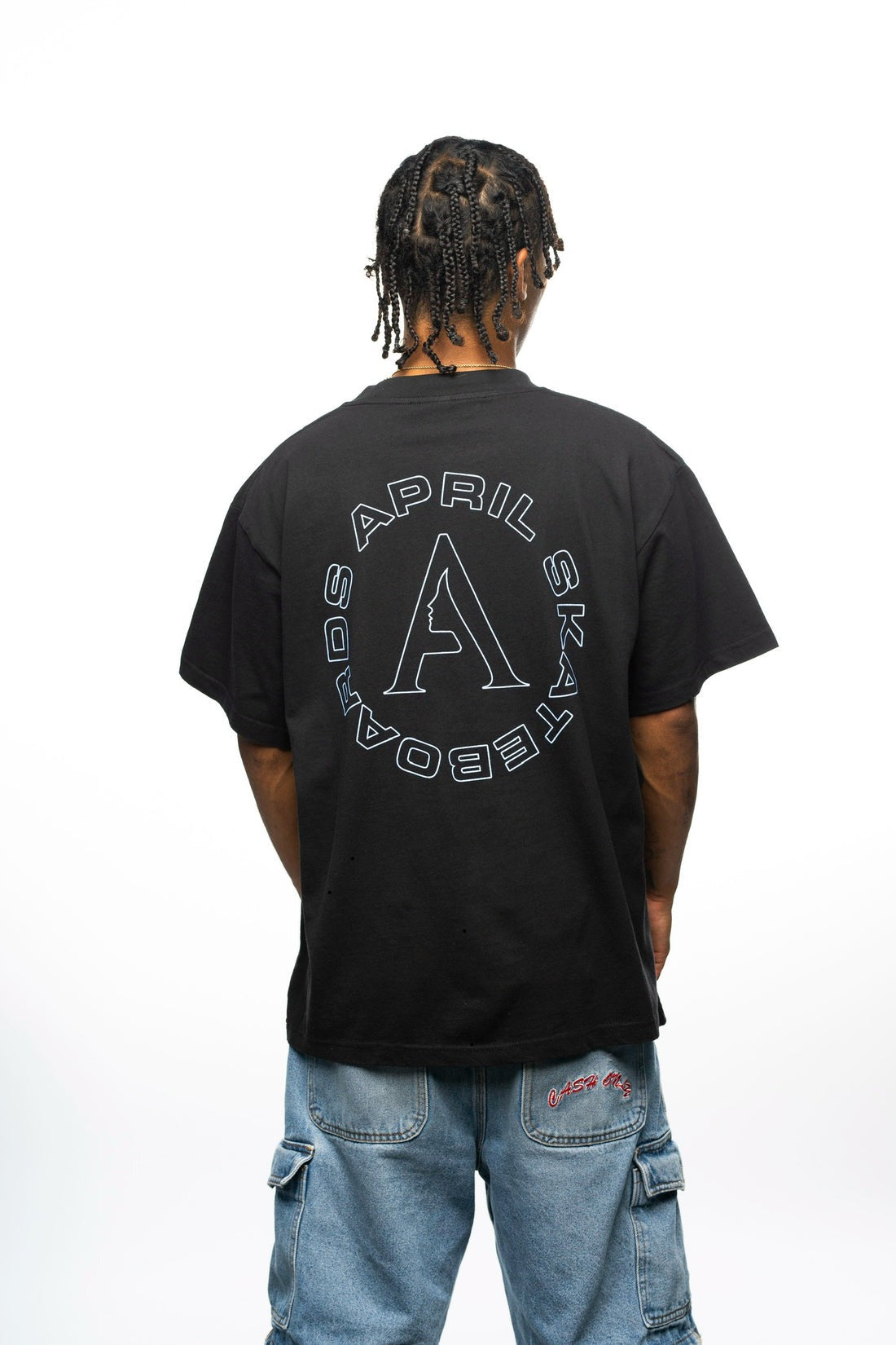 APRIL FULL CIRCLE TEE - BLACK 【 エイプリル フルサークル T