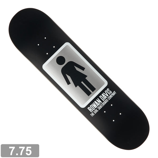 GIRL DAVIS OG BLACK WHITE DECK 7.75【 ガール デイビス OG ブラック