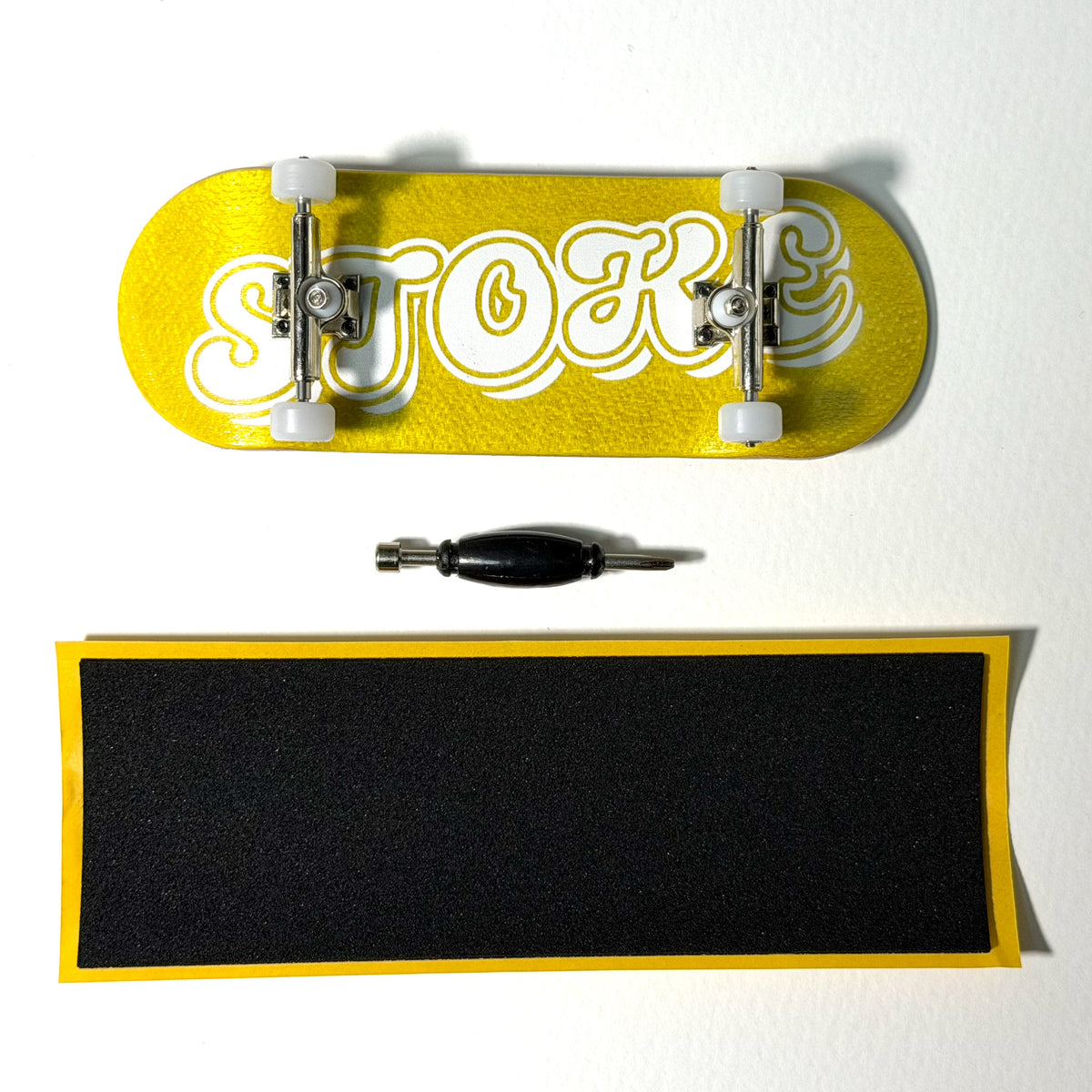STOKE DUCKIE FINGER BOARD 34mm YELLOW 【 ストーク オリジナル