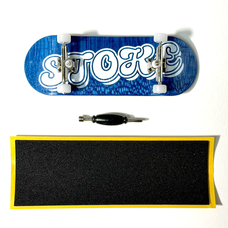 指スケ　34mm STOKE DUCKIE FINGER BOARD 34mm BLUE 【 ストーク オリジナル