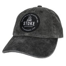 STOKE BONFIRE DAT HAT WASHED BLACK 【 ストーク ボンファイア ダットハット キャップ ウォッシュド ブラック 】