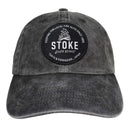 STOKE BONFIRE DAT HAT WASHED BLACK 【 ストーク ボンファイア ダットハット キャップ ウォッシュド ブラック 】