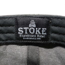 STOKE BONFIRE DAT HAT WASHED BLACK 【 ストーク ボンファイア ダットハット キャップ ウォッシュド ブラック 】