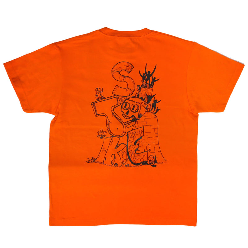 STOKE x KENJI '373' GOTO SKATE TOURISM TEE ORANGE 【 ストーク 373 スケート ツーリズム Tシャツ オレンジ 】