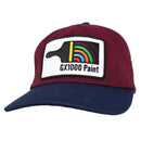 GX1000 PAINT 5 PANEL HAT BURGUNDY / NAVY 【 ジーエックス1000 ペイント 5 パネル ハット バーガンディ / ネイビー 】