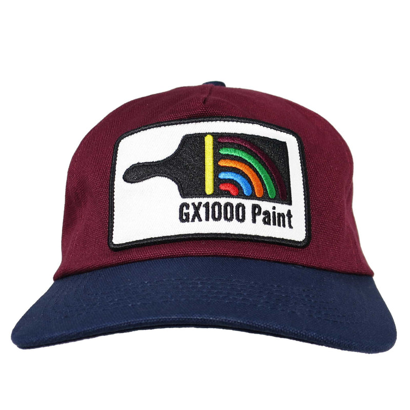 GX1000 PAINT 5 PANEL HAT BURGUNDY / NAVY 【 ジーエックス1000 ペイント 5 パネル ハット バーガンディ / ネイビー 】