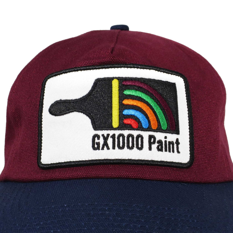 GX1000 PAINT 5 PANEL HAT BURGUNDY / NAVY 【 ジーエックス1000 ペイント 5 パネル ハット バーガンディ / ネイビー 】