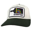 GX1000 PAINT 5 PANEL HAT CREAM / MOSS 【 ジーエックス1000 ペイント 5 パネル ハット クリーム / モス 】