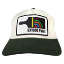 GX1000 PAINT 5 PANEL HAT CREAM / MOSS 【 ジーエックス1000 ペイント 5 パネル ハット クリーム / モス 】