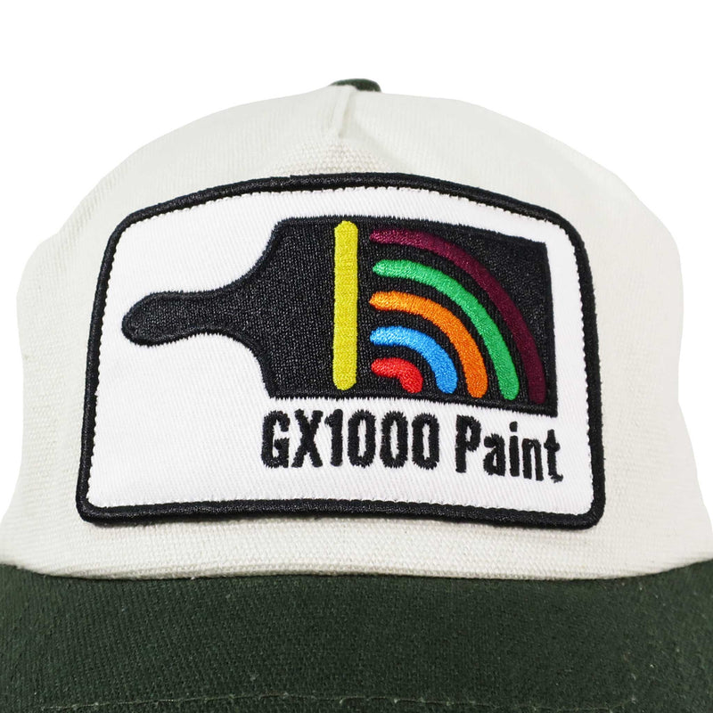 GX1000 PAINT 5 PANEL HAT CREAM / MOSS 【 ジーエックス1000 ペイント 5 パネル ハット クリーム / モス 】