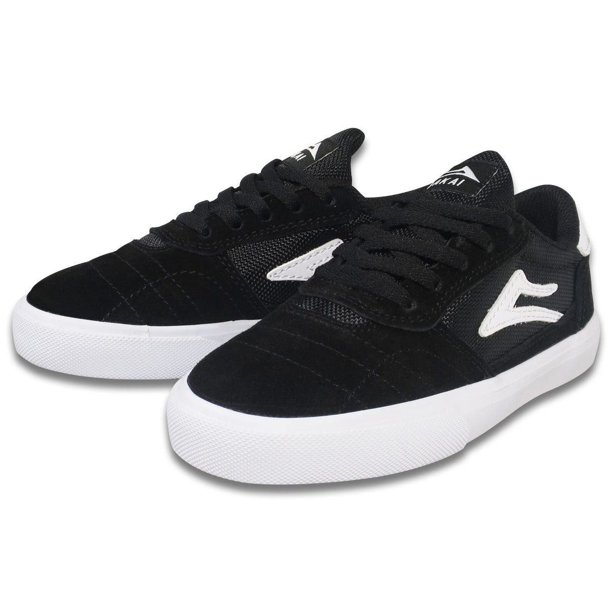 LAKAI CAMBRIDGE KIDS BLACK / WHITE SUEDE SHOES 【 ラカイ