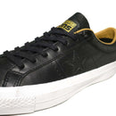 CONVERSE ONE STAR LEATHER OX BLACK / SAND CONS 【 コンバース ワン スター レザー OX ブラック / サンド スケートシューズ 】