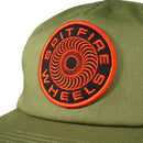 SPITFIRE CLASSIC 87 SWIRL PATCH SNAPBACK OLIVE / RED / BLACK 【 スピットファイア クラシック パッチ スナップバック キャップ オリーブ / レッド / ブラック 】