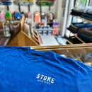 STOKE BONFIRE CREW TEE ROYAL BLUE 【 ストーク ボン ファイヤー クルー Tシャツ ロイヤルブルー 】