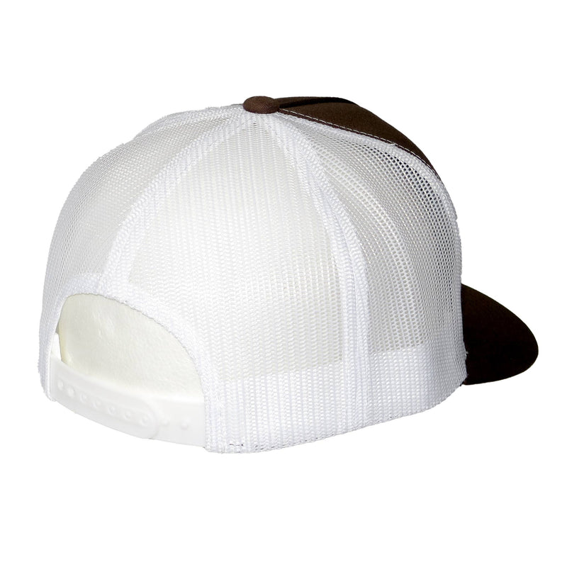 LOWCARD LOGO PATCH MESH HAT BROWN / WHITE 【 ローカード ロゴパッチメッシュ ハット 】