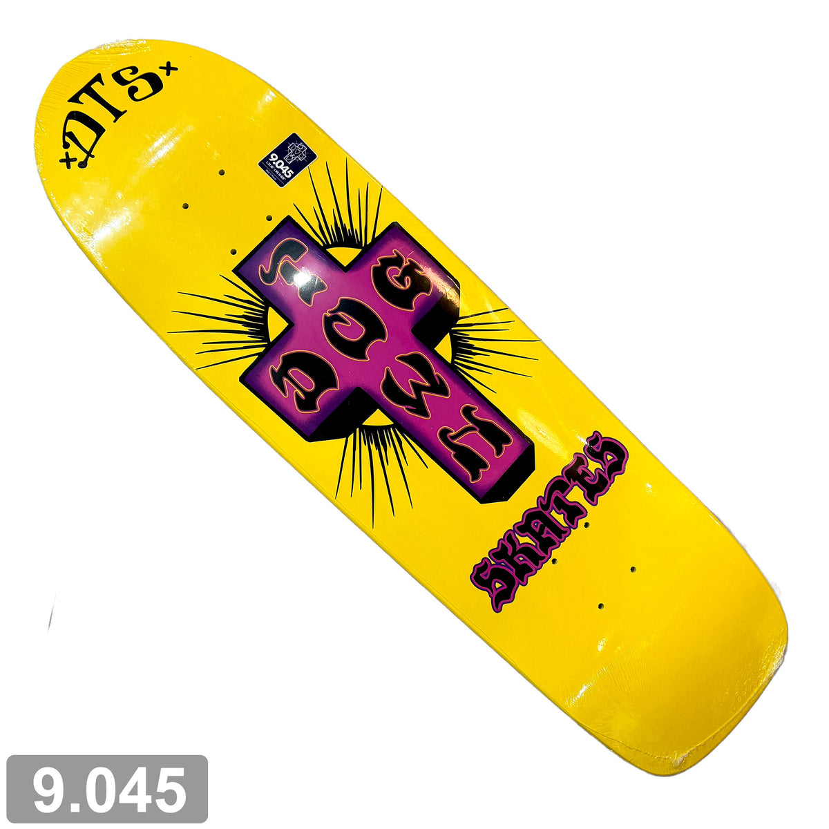 イエローグラフィック スケートボード DOGTOWN BIG BOY DECK NEON YELLOW FULL DIP 9.045【 ドッグタウン