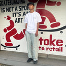 STOKE x KENJI '373' GOTO SKATE TOURISM TEE WHITE【 ストーク 373 スケート ツーリズム Tシャツ ホワイト 】