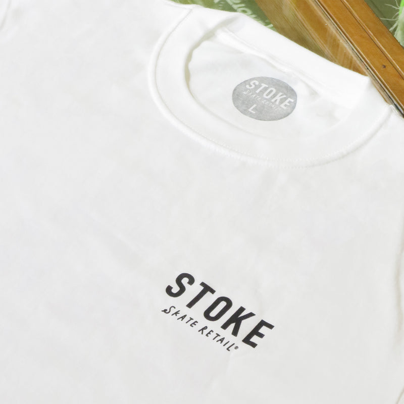 STOKE SIGNBOARD TEE WHITE 【 ストーク サインボード Tシャツ ホワイト 】