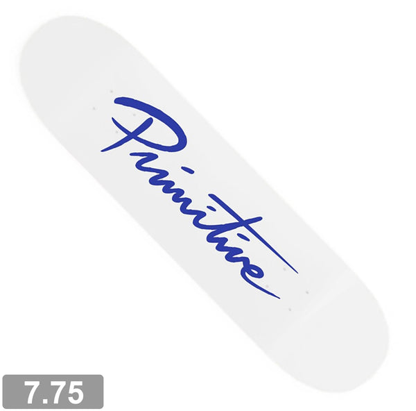 PRIMITIVE NUEVO SCRIPT CORE WHITE / BLUE DECK 7.75 【 プリミティブ ヌエボ スクリプト コア ホワイト / ブルー デッキ 】