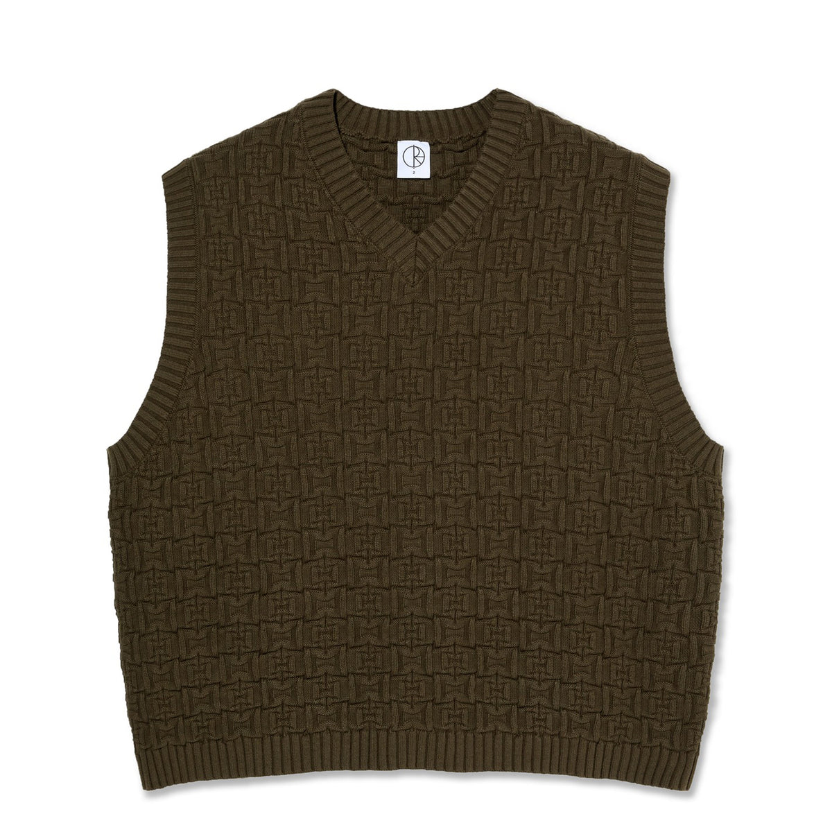 POLAR SKATE CO. ニットベスト POLAR SKATE CO. ALEX VEST BROWN【 ポーラー アレックス ベスト