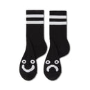 POLAR SKATE CO. HAPPY SAD SOCKS BLACK 【 ポーラー ハッピー サッド ソックス ブラック 】