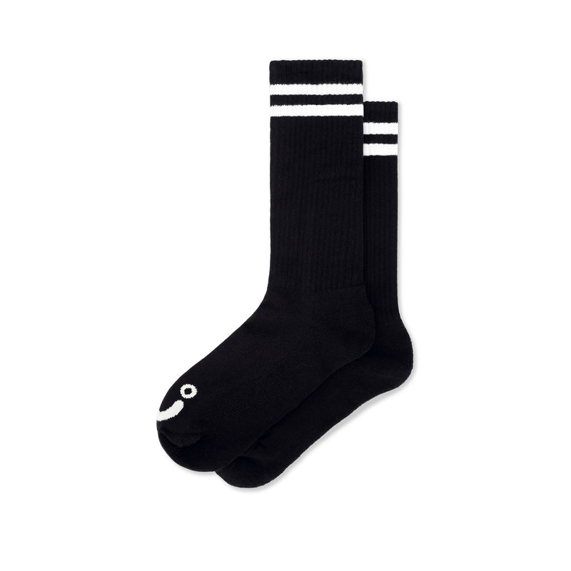 POLAR SKATE CO. HAPPY SAD SOCKS LONG BLACK 【 ポーラー ハッピー サッド ソックス ロング ブラック 】