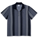 POLAR SKATE CO. HERRINGBONE JACQUES POLO SHIRT BLUE【 ポーラー スケート ヘリンボーン ジャーク ポロ シャツ ブルー 】