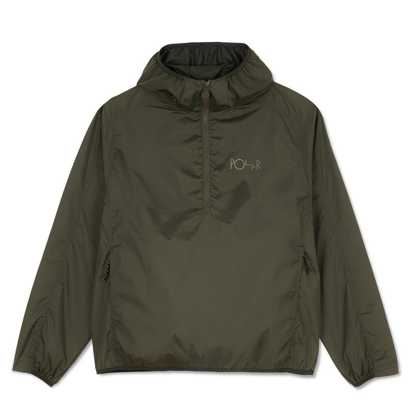 POLAR SKATE CO. PACKABLE ANORAK JACKET DIRTY BLACK【 ポーラー スケート パッカブル アノラック ダーティー ブラック 】