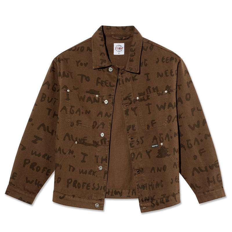 POLAR SKATE CO. PATRIK JACKET SAD NOTES WALNUT 【 ポーラー スケート  パトリック ジャケット サド ノート ウォルナット  】