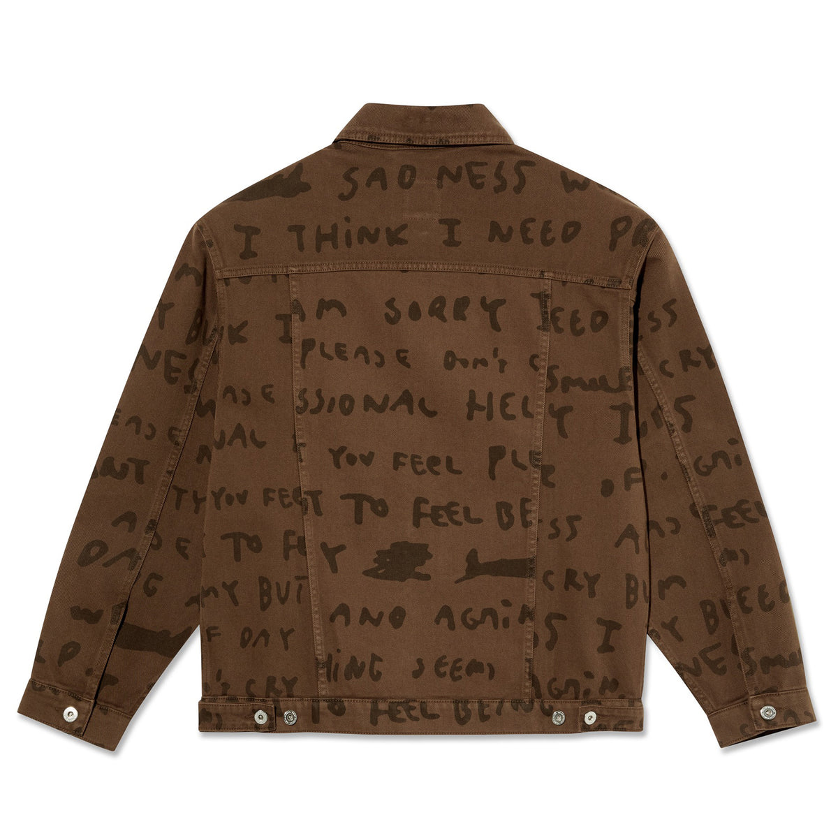 POLAR SKATE CO. PATRIK JACKET SAD NOTES WALNUT 【 ポーラー