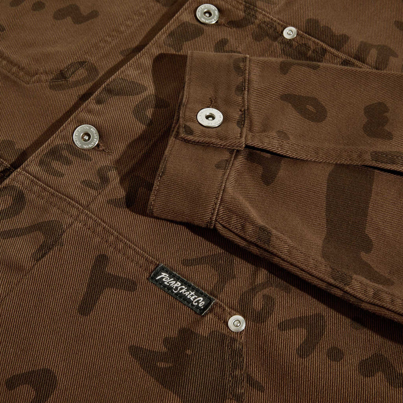 POLAR SKATE CO. PATRIK JACKET SAD NOTES WALNUT 【 ポーラー スケート  パトリック ジャケット サド ノート ウォルナット  】