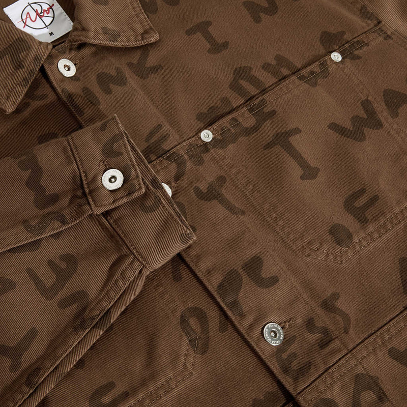 POLAR SKATE CO. PATRIK JACKET SAD NOTES WALNUT 【 ポーラー スケート  パトリック ジャケット サド ノート ウォルナット  】