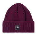 POLAR SKATE CO. LINES MERINO BEANIE - WINE/NAVY 【 ポーラー ラインズ メリノ ビーニー ワイン 】