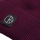 POLAR SKATE CO. LINES MERINO BEANIE - WINE/NAVY 【 ポーラー ラインズ メリノ ビーニー ワイン 】