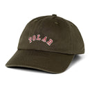 POLAR SKATE CO. SAI COLLEGE CAP ARMY GREEN 【 ポーラー サイ キャップ カレッジ キャップ アーミーグリーン 】