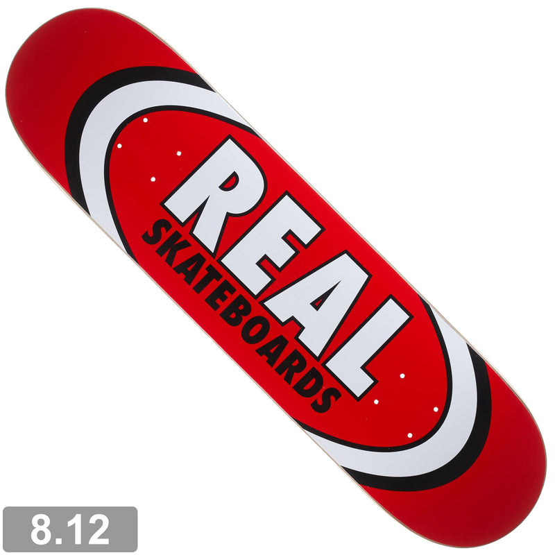 REAL TEAM OVAL PEARL PATTERN DECK 8.12 RED 【 リアル チーム オーヴァル パール パターン デッキ 8.12 レッド 】