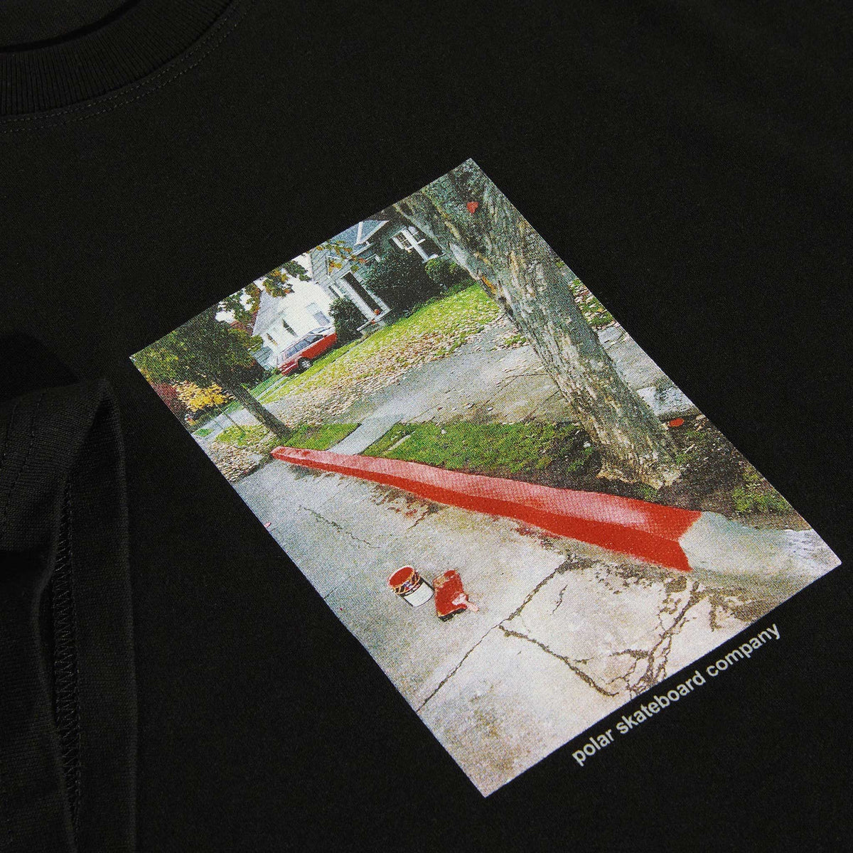 【polar skate co】デビルウーマンTシャツ＊2色展開 POLAR SKATE CO. RED CURB TEE BLACK【 ポーラー レッド カーブ