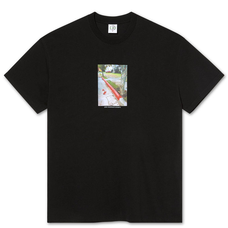 POLAR SKATE CO. RED CURB TEE BLACK【 ポーラー レッド カーブ Tシャツ ブラック 】