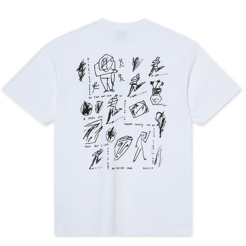 POLAR SKATE CO. SAD AT TIMES TEE WHITE【 ポーラー サド アット タイムズ Tシャツ ホワイト 】