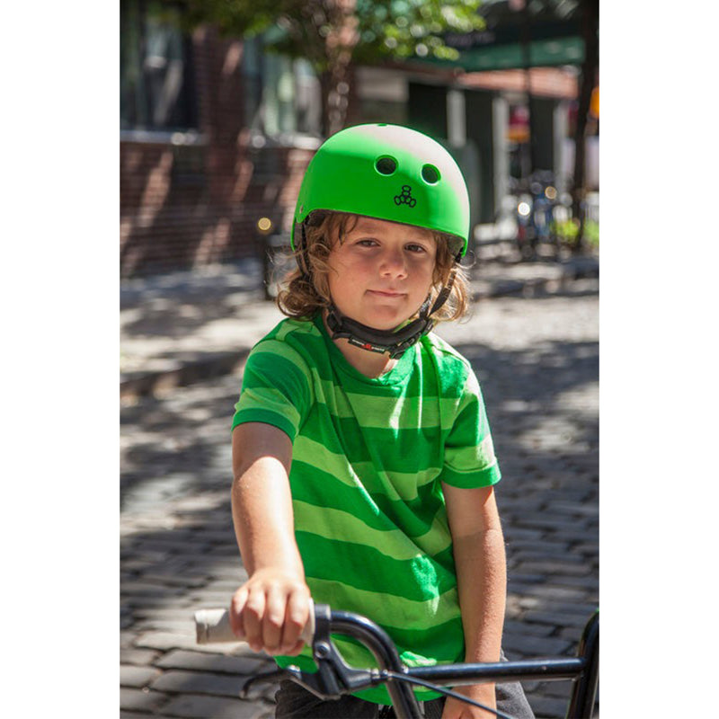 TRIPLE EIGHT LIL 8 KIDS HELMET WHITE GLOSSY 【 トリプルエイト リル 8 キッズ ヘルメット ホワイト グロッシー 】