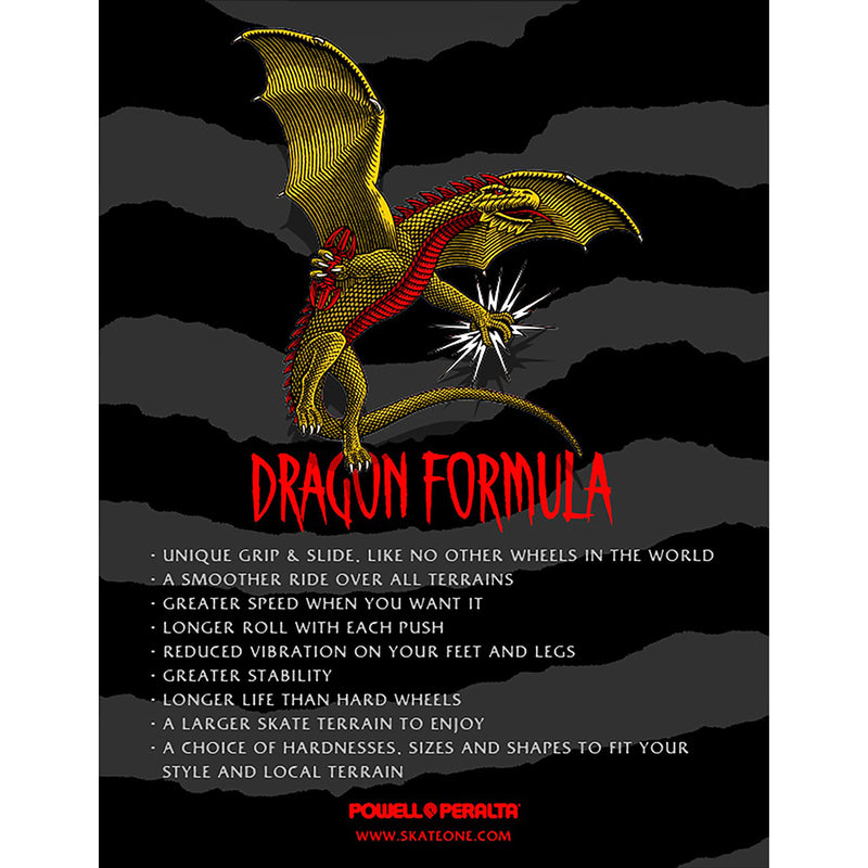 POWELL PERALTA DRAGON FORMULA NANO RATS 54mm x 34mm 93A V6 WHEEL 【 パウエル ペラルタ ドラゴン フォーミュラ ナノ ラッツ ウィール 】