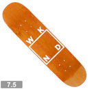WKND MINI WHITE LOGO ORANGE DECK 7.5 【 ウィークエンド ミニ ホワイト ロゴ オレンジ デッキ 】
