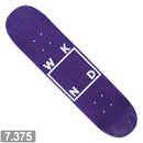 WKND MINI WHITE LOGO PURPLE DECK 7.375 【 ウィークエンド ミニ ホワイト ロゴ パープル デッキ 】