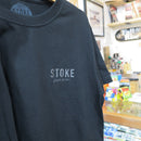 STOKE BONFIRE CREW TEE LAME x BLACK 【 ストーク ボン ファイヤー クルー Tシャツ ラメ ブラック 】